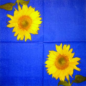 032 Sonnenblumen - 3-lagig - Idena